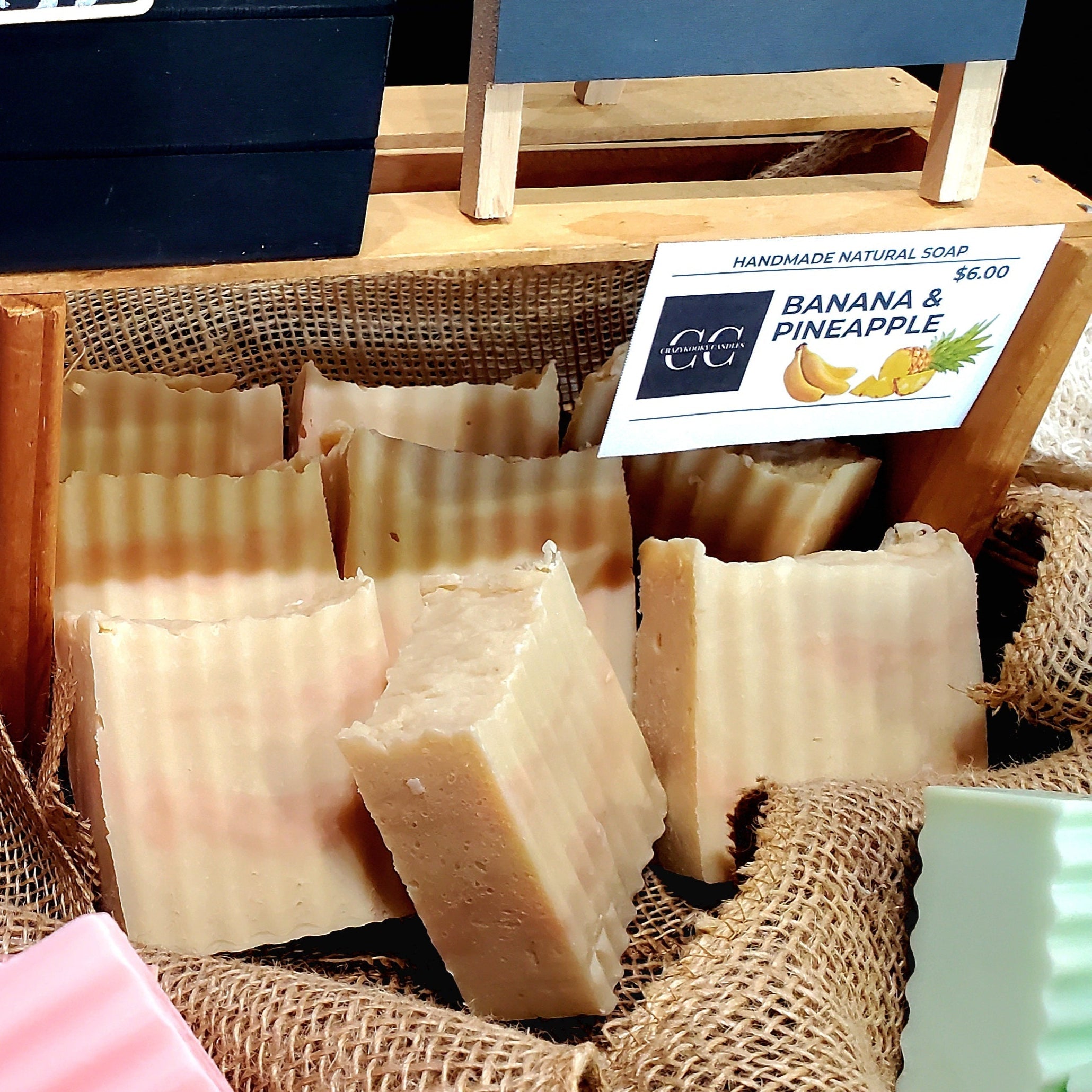 BANANA & PINEAPPLE - Handmade Soap, Scented, 5oz