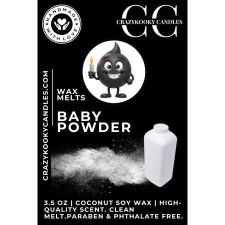 BABY POWDER - Wax Melts, Scented Coconut Soy, 3.5oz