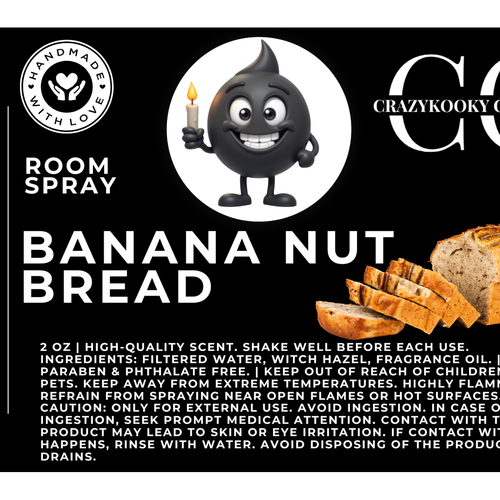 BANANA NUT BREAD  - Room Spray, 2oz