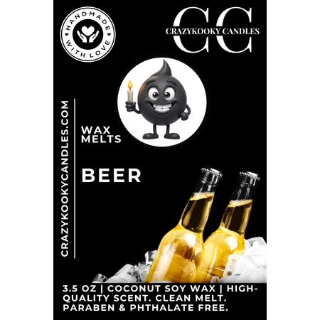 BEER - Wax Melts, Scented Coconut Soy, 3.5oz
