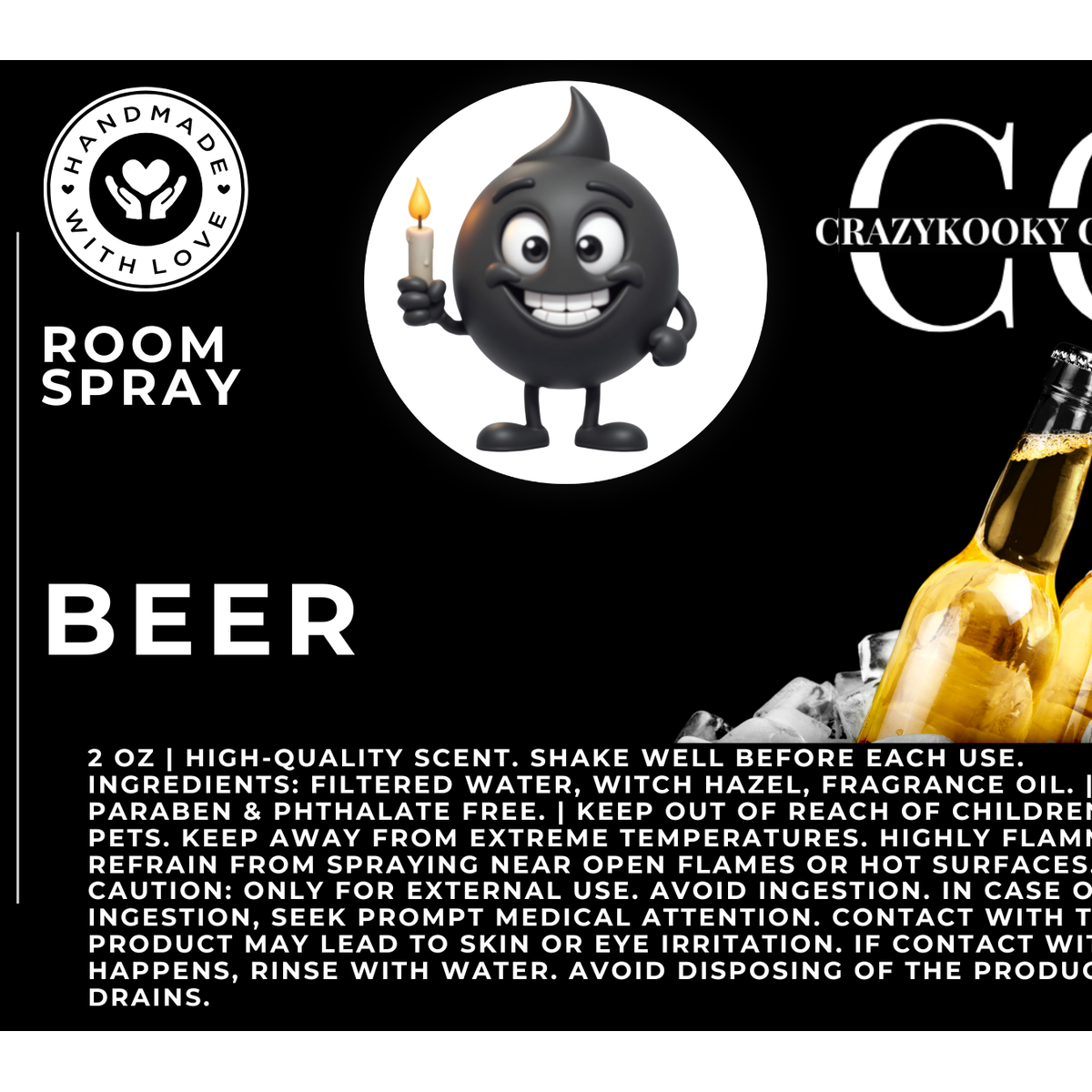 BEER  - Room Spray, 2oz