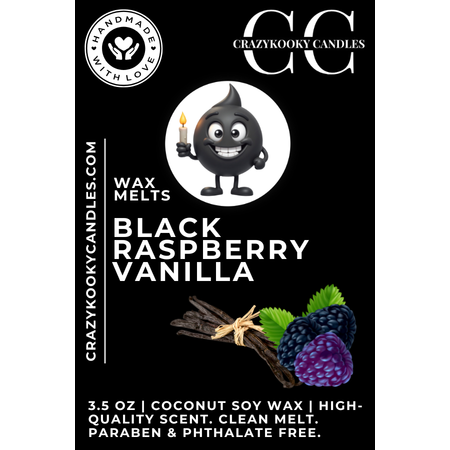 BLACK RASPBERRY VANILLA - Wax Melts, Scented Coconut Soy, 3.5oz