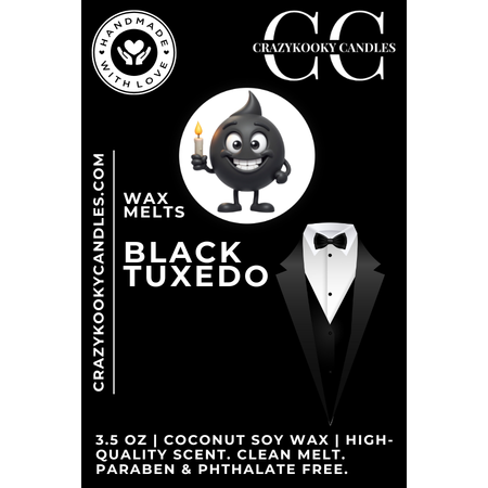 BLACK TUXEDO - Wax Melts, Scented Coconut Soy, 3.5oz