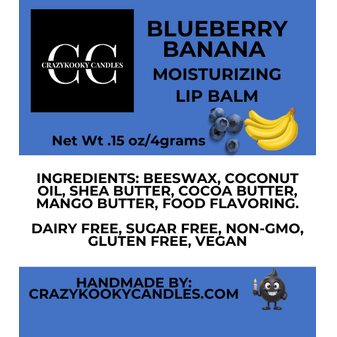 BLUEBERRY BANANA, Lip Balm, 0.15oz