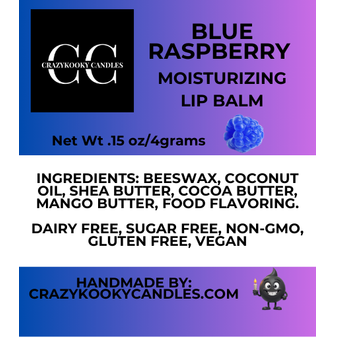 BLUE RASPBERRY, Lip Balm, 0.15oz