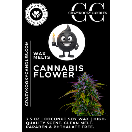 CANNABIS FLOWER - Wax Melts, Scented Coconut Soy, 3.5oz