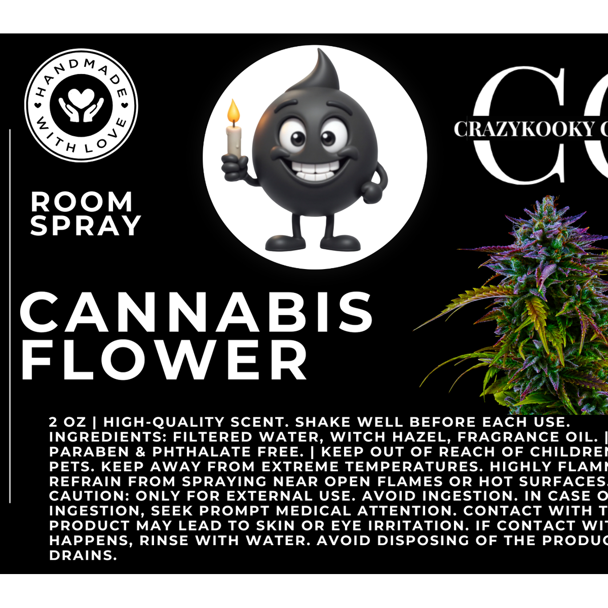 CANNABIS FLOWER - Room Spray, 2oz