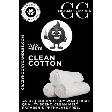 CLEAN COTTON - Wax Melts, Scented Coconut Soy, 3.5oz