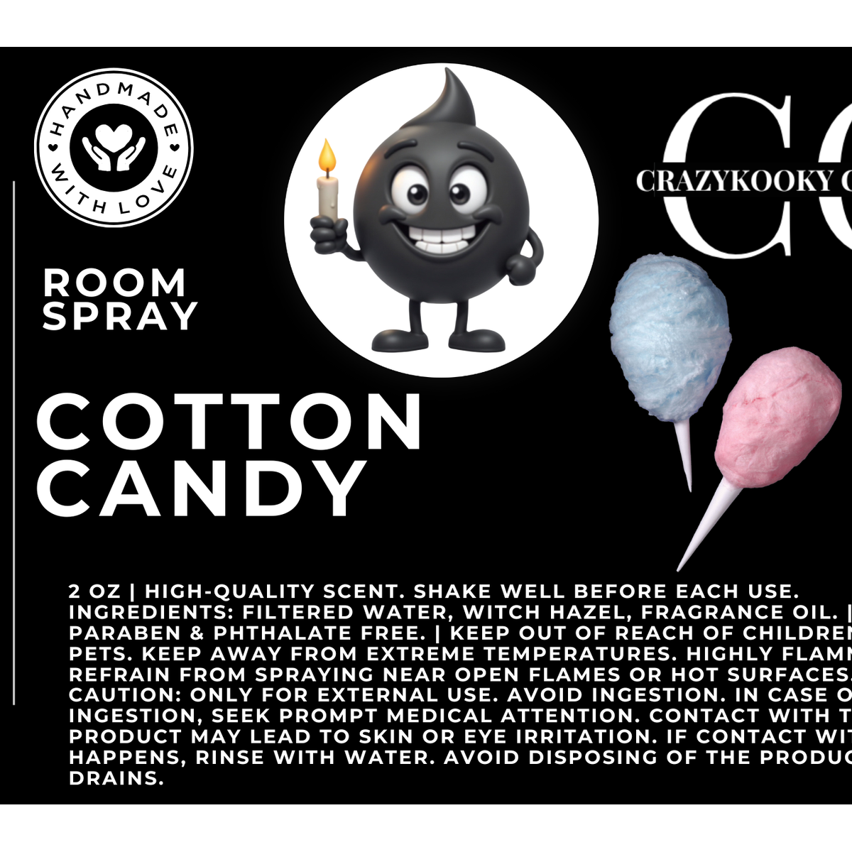 COTTON CANDY - Room Spray, 2oz