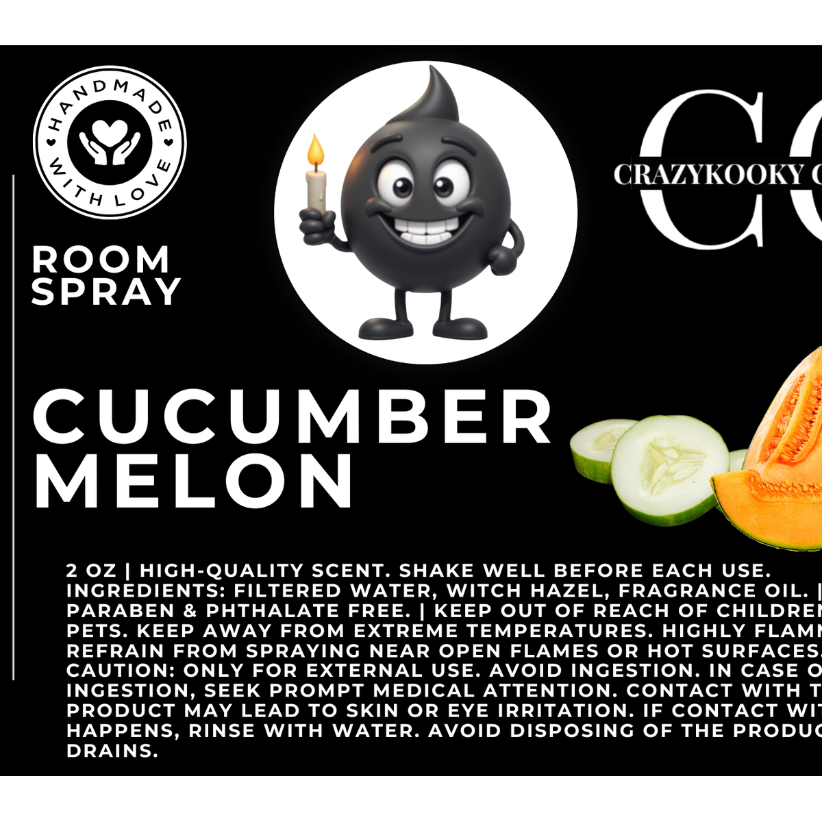 CUCUMBER MELON - Room Spray, 2oz