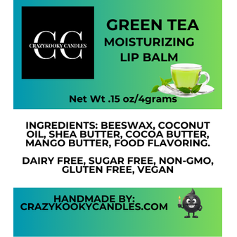 GREEN TEA, Lip Balm, 0.15oz