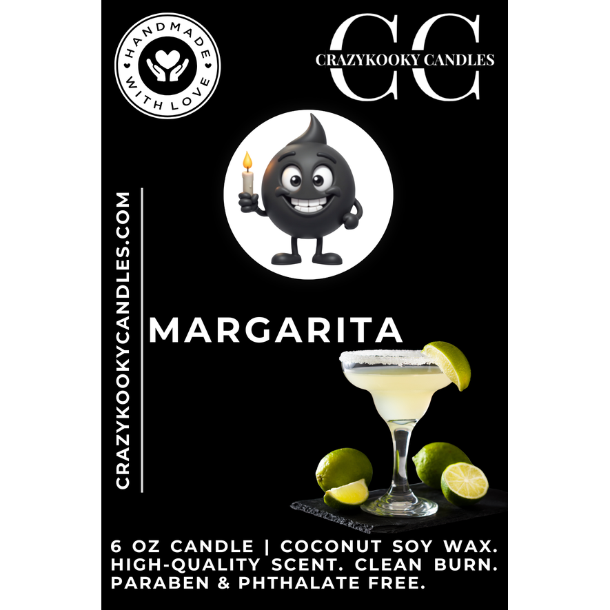 MARGARITA - Funny Candle, Scented Coconut Soy Candle, 6oz