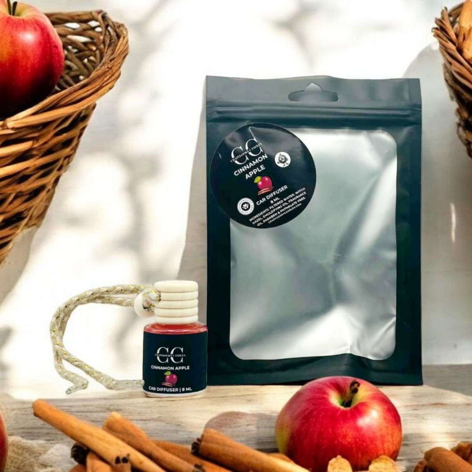 CINNAMON APPLE - Car Diffuser, 8ml