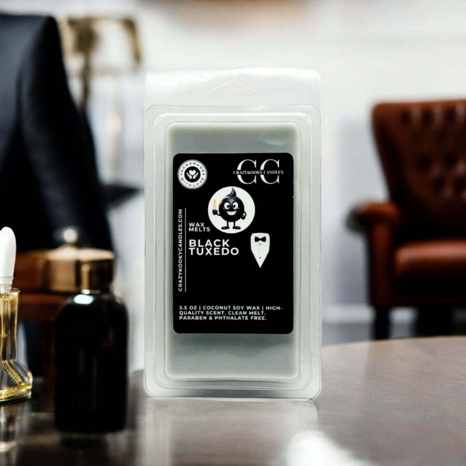BLACK TUXEDO - Wax Melts, Scented Coconut Soy, 3.5oz