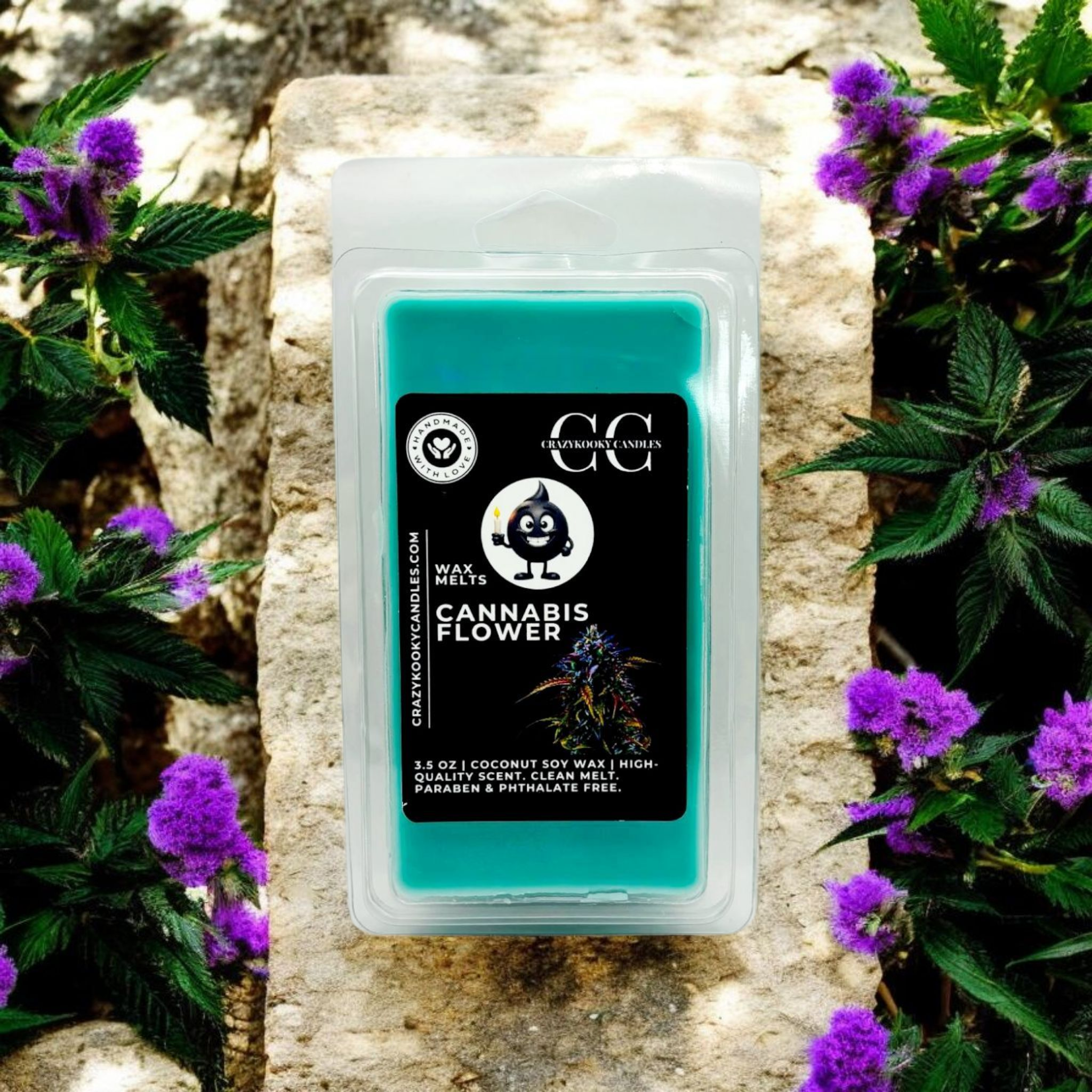 CANNABIS FLOWER - Wax Melts, Scented Coconut Soy, 3.5oz
