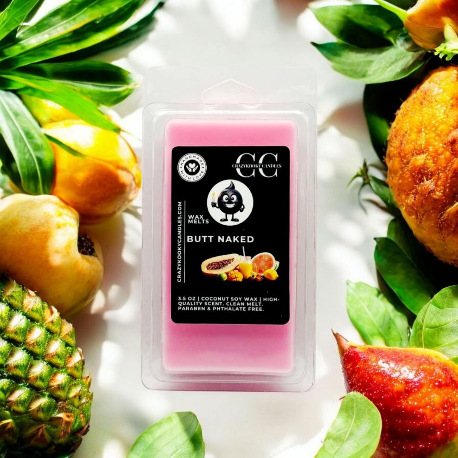 BUTT NAKED - Wax Melts, Scented Coconut Soy, 3.5oz