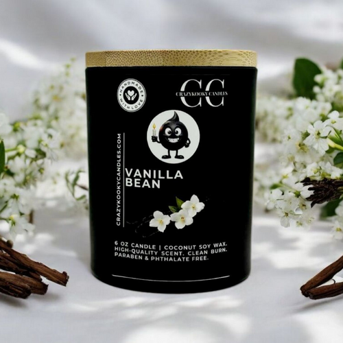 VANILLA BEAN - Funny Candle, Scented Coconut Soy Candle, 6oz
