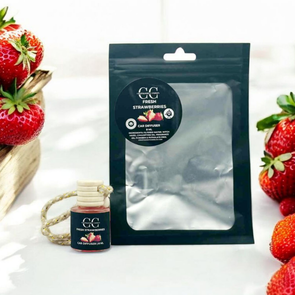 FRESH STRAWBERRIES - Car Diffuser, 8ml
