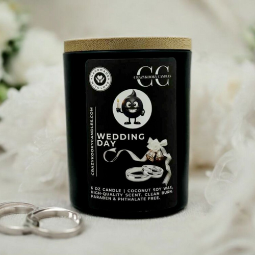 WEDDING DAY - Funny Candle, Scented Coconut Soy Candle, 6oz