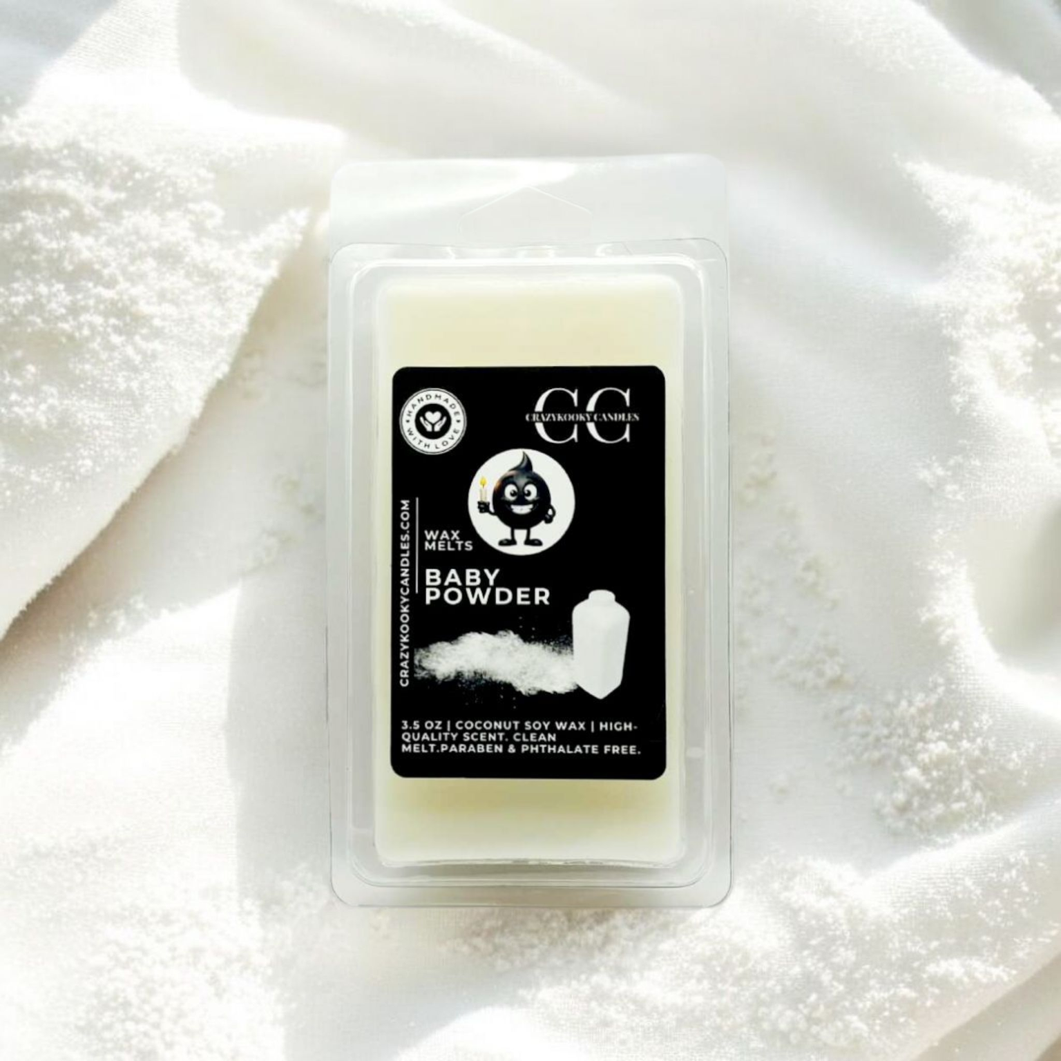 BABY POWDER - Wax Melts, Scented Coconut Soy, 3.5oz