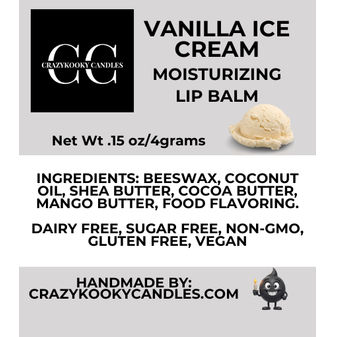 VANILLA ICE CREAM, Lip Balm, 0.15oz