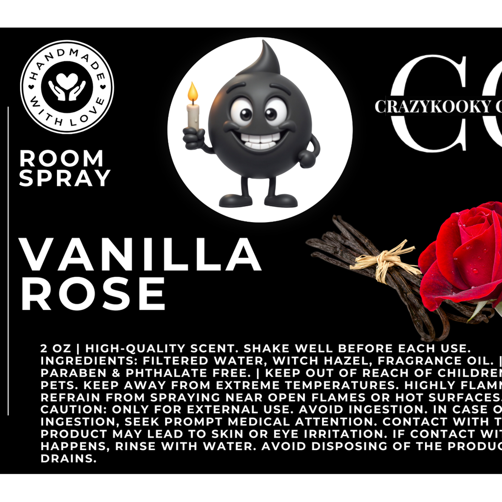 VANILLA ROSE - Room Spray, 2oz