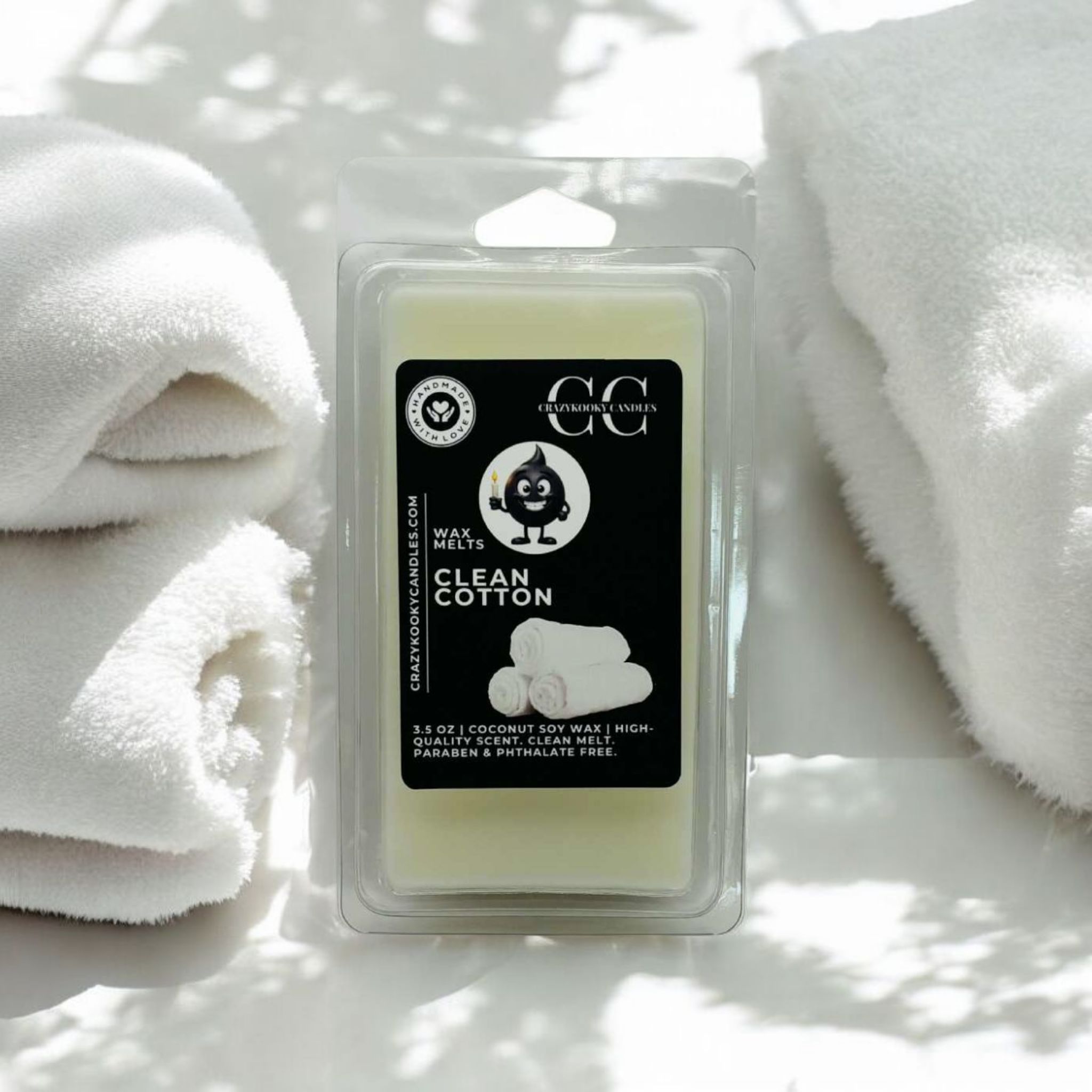 CLEAN COTTON - Wax Melts, Scented Coconut Soy, 3.5oz